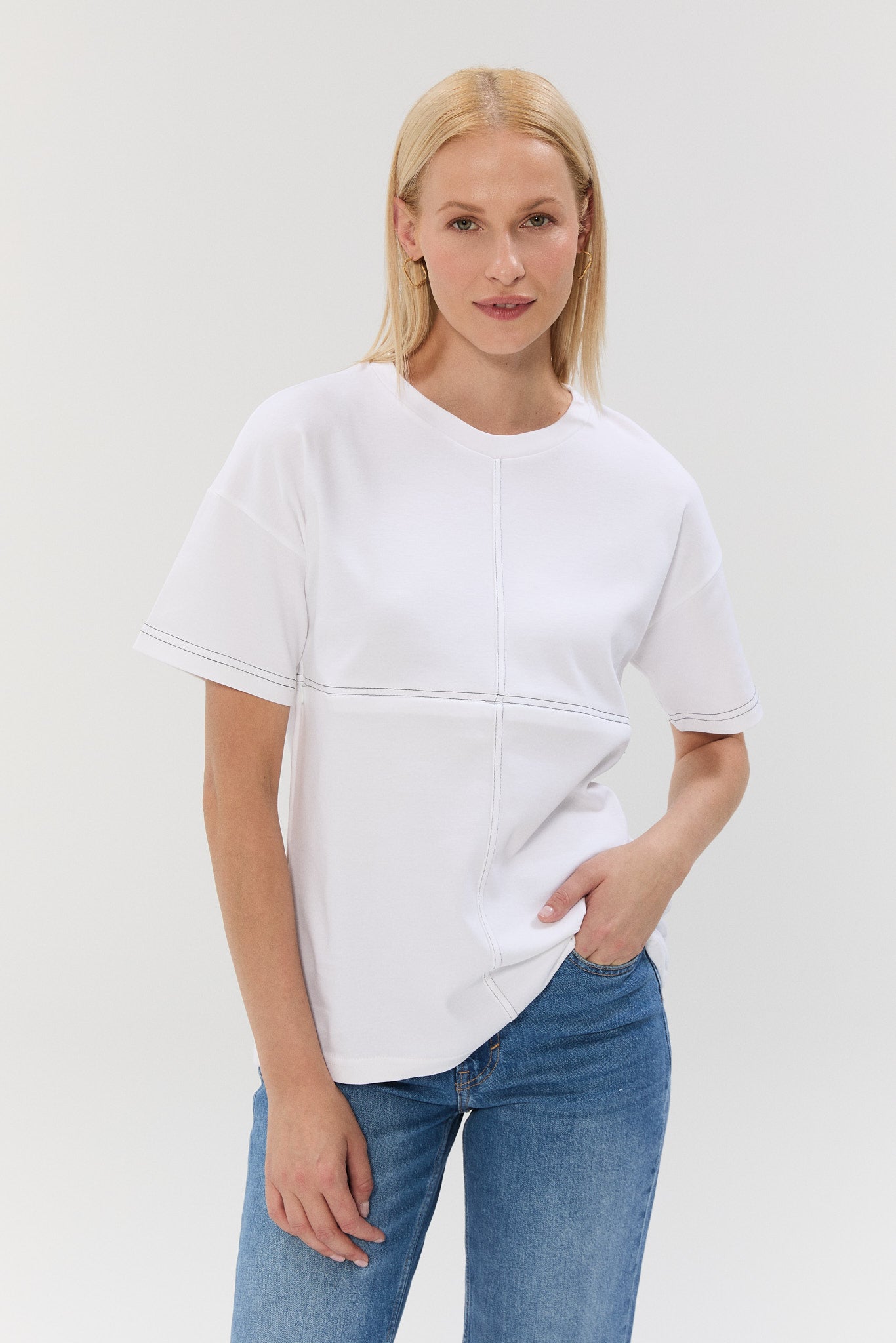 FRAMEWORK TSHIRT - Beyaz/Siyah