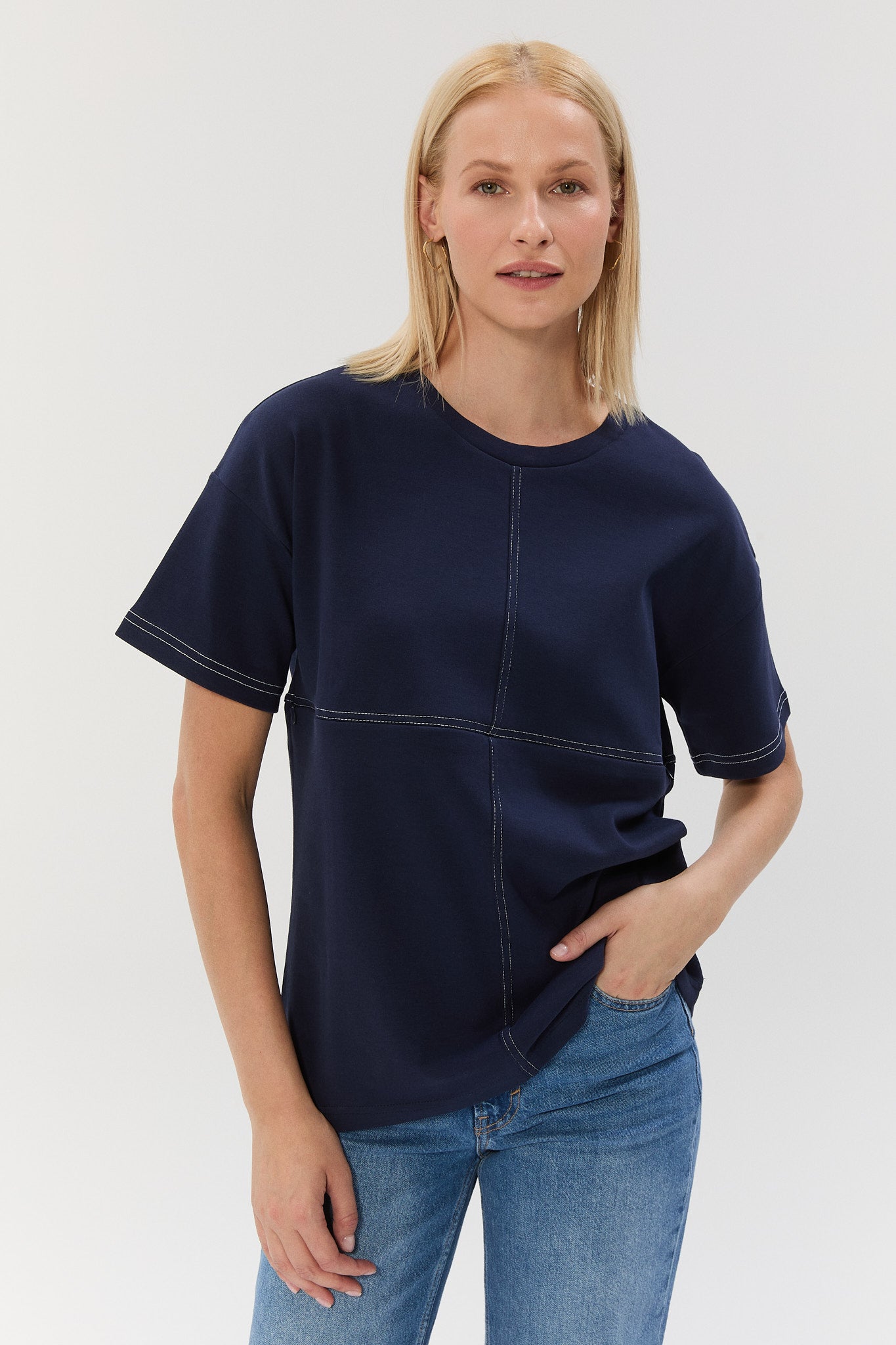 FRAMEWORK TSHIRT - Lacivert/Beyaz