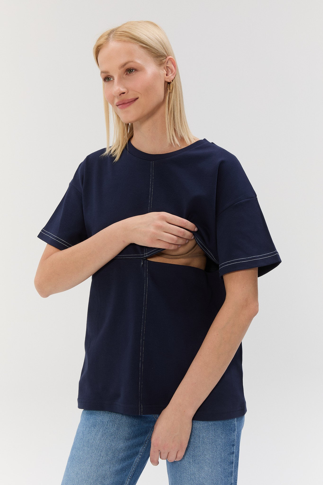 FRAMEWORK TSHIRT - Lacivert/Beyaz