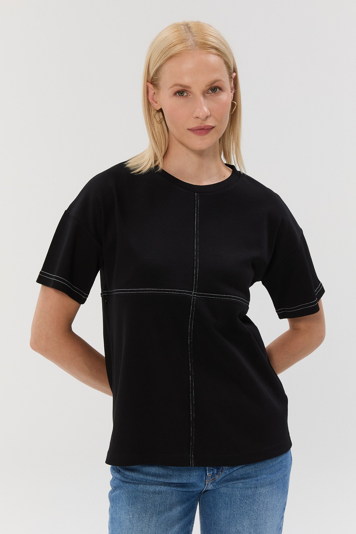 FRAMEWORK TSHIRT - Siyah/Beyaz