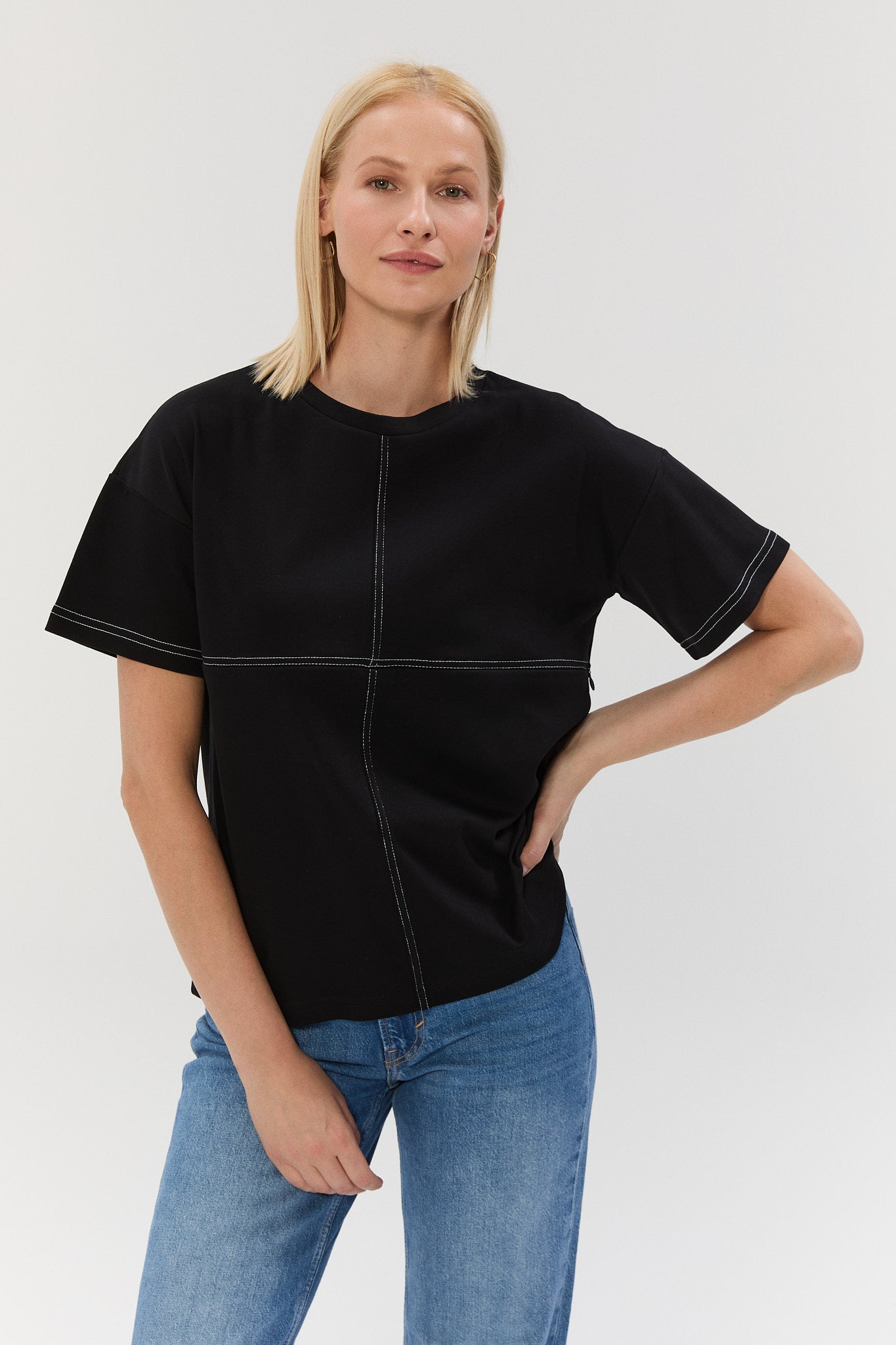 FRAMEWORK TSHIRT - Siyah/Beyaz