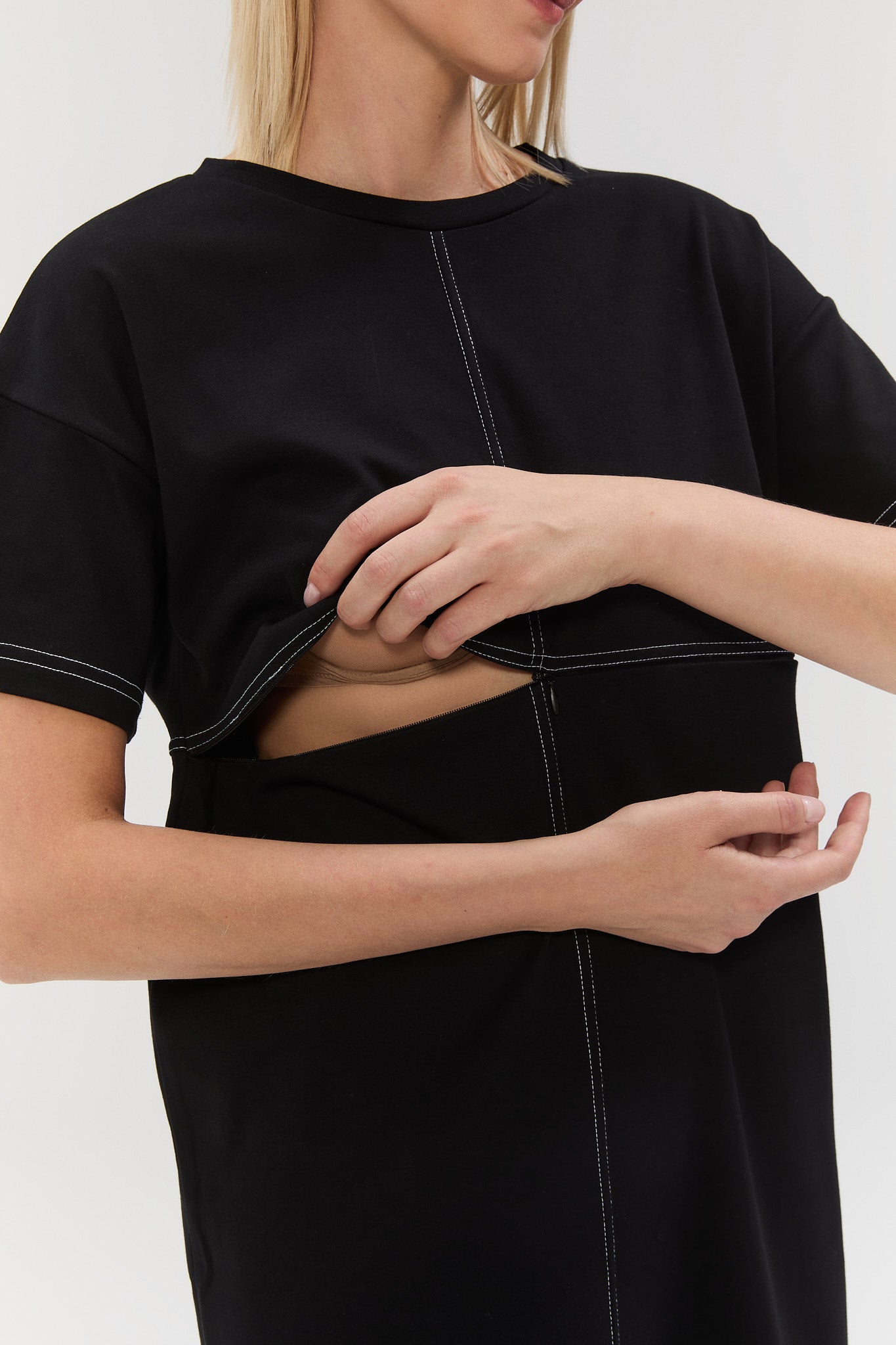 Framework Dress - Black/White