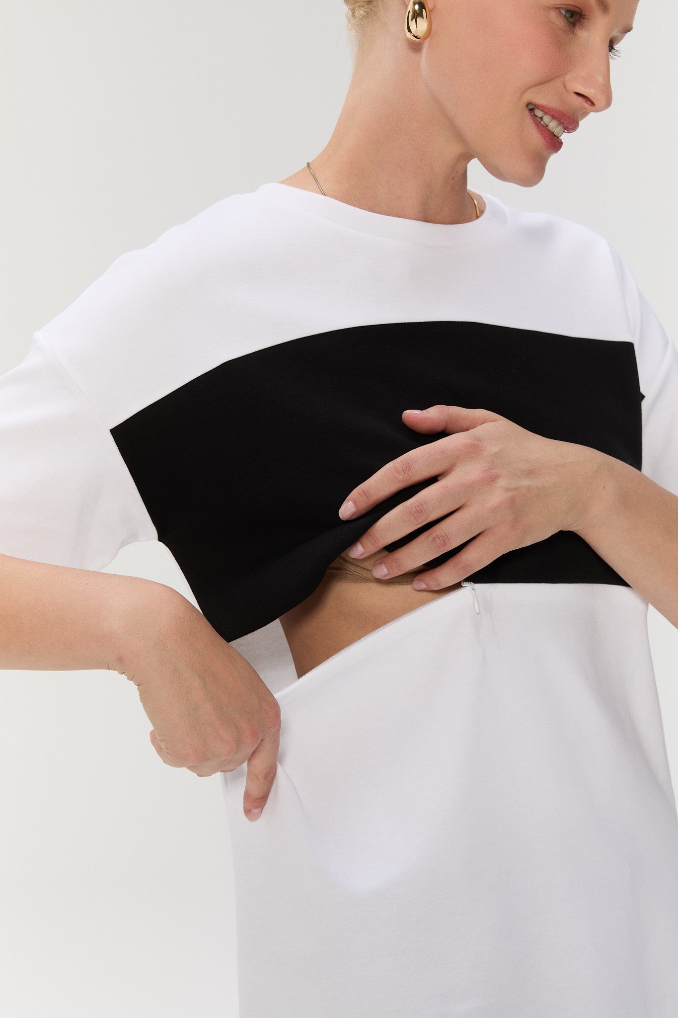 BOLDLINE TSHIRT - Beyaz/Siyah