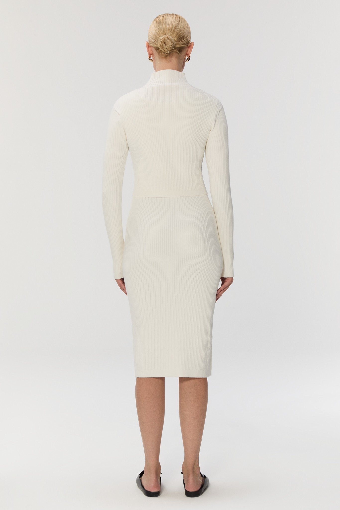 TWOFOLD KNIT Elbise - Ekru