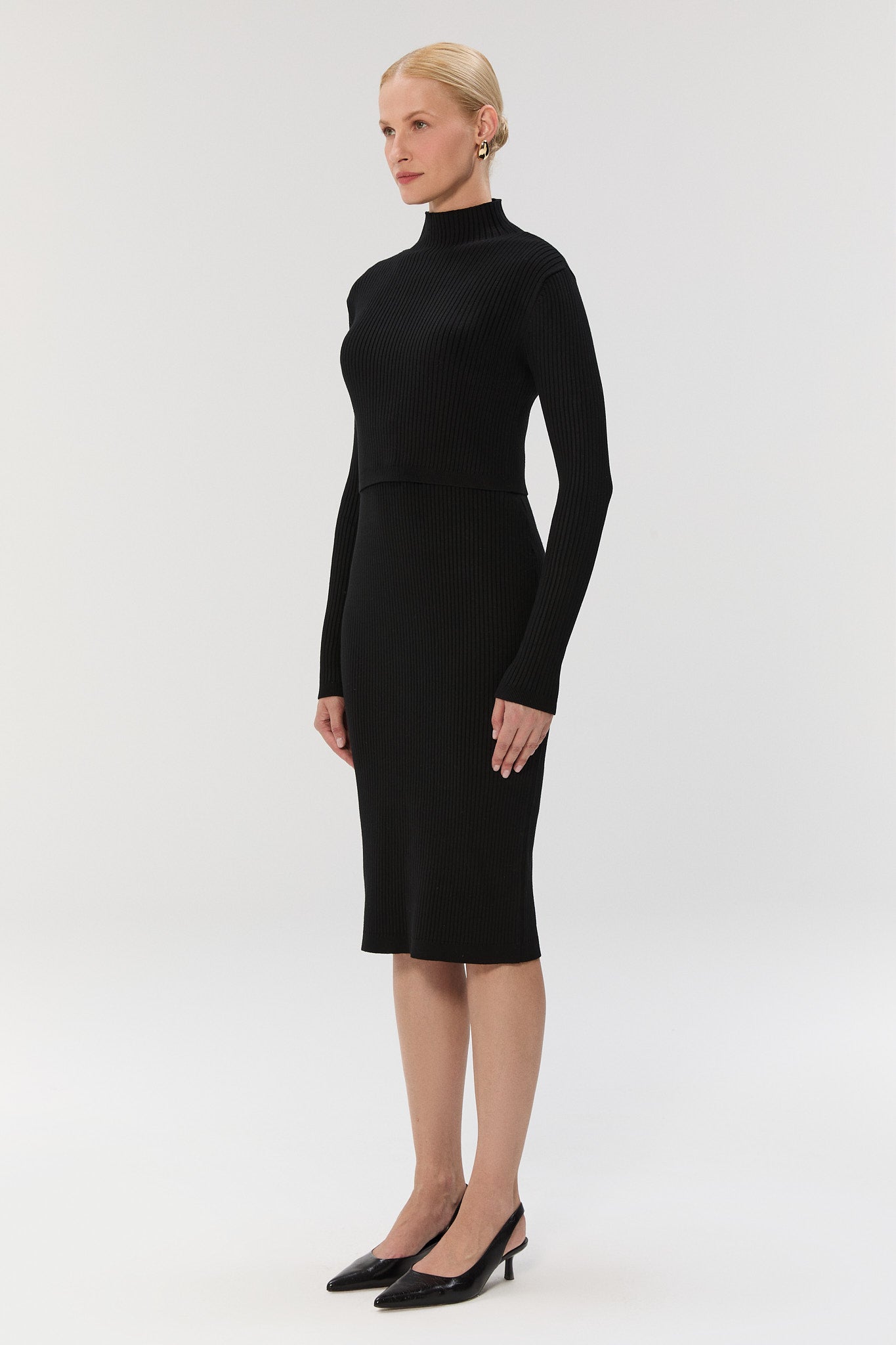 TWOFOLD KNIT Elbise - Siyah