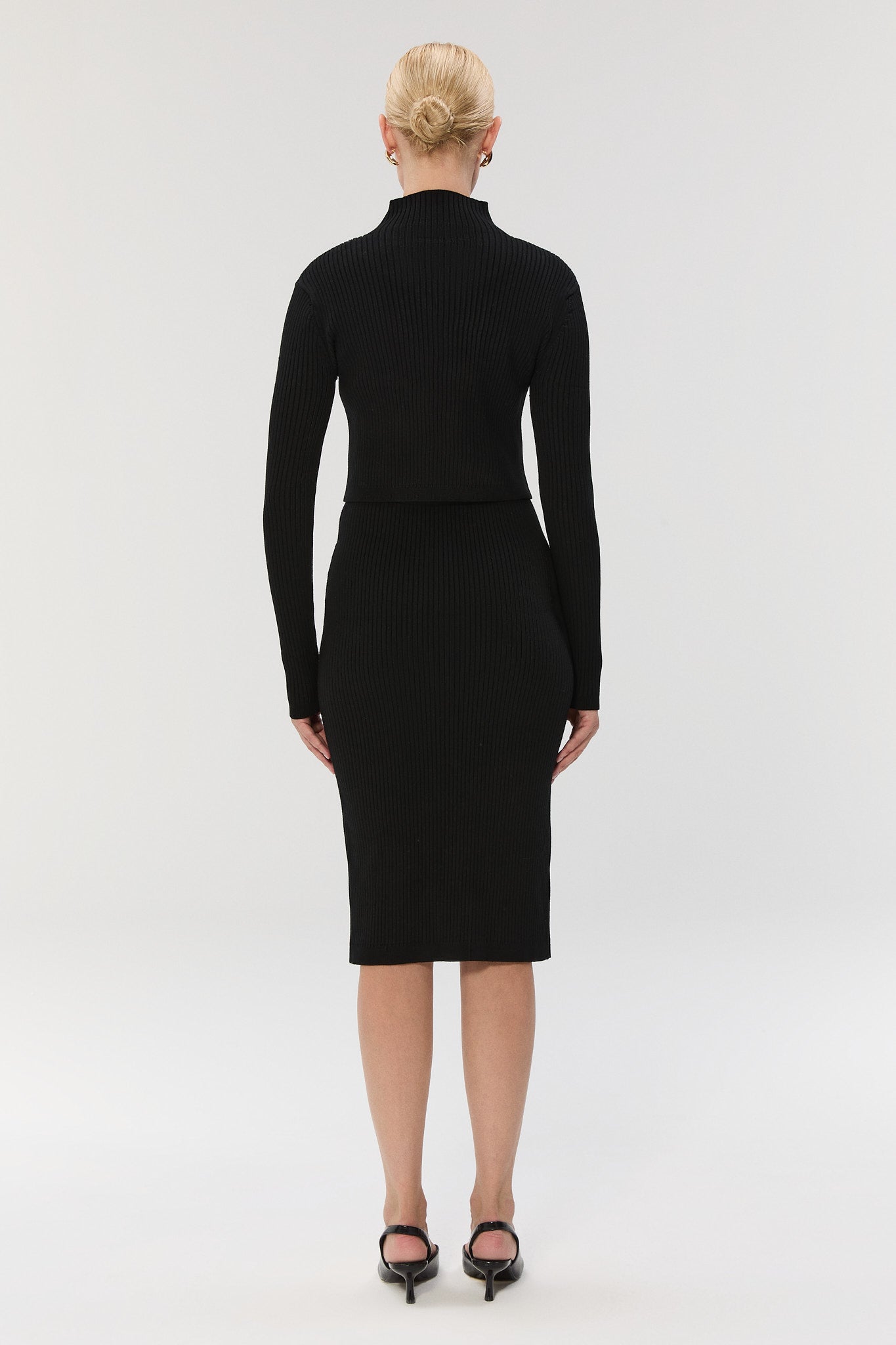 TWOFOLD KNIT Elbise - Siyah