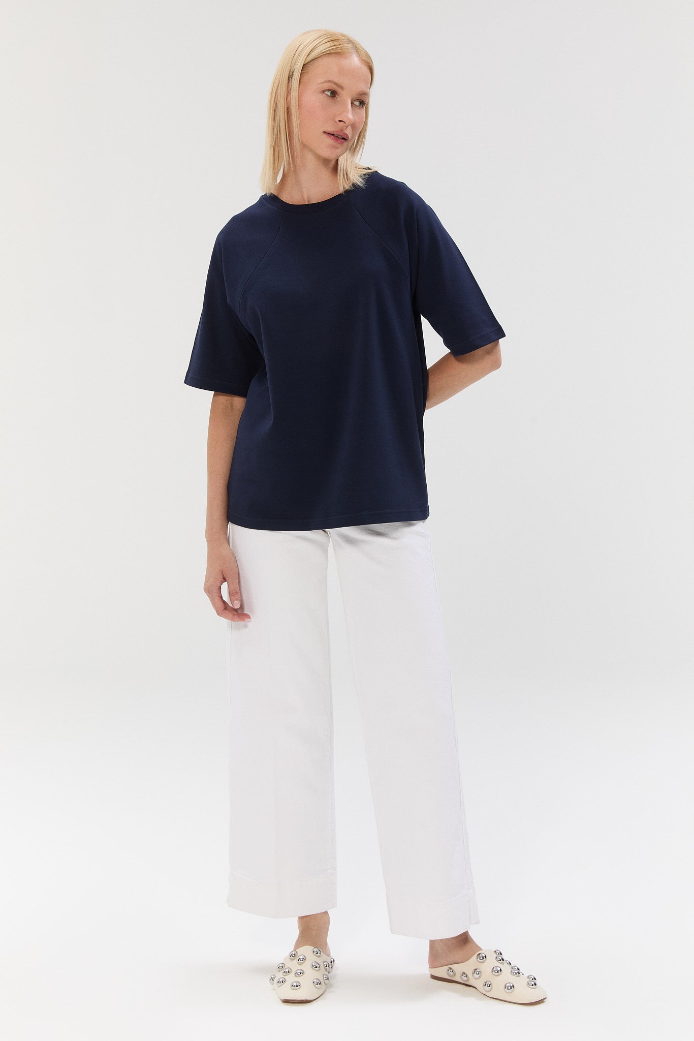 LOFT TSHIRT - Lacivert