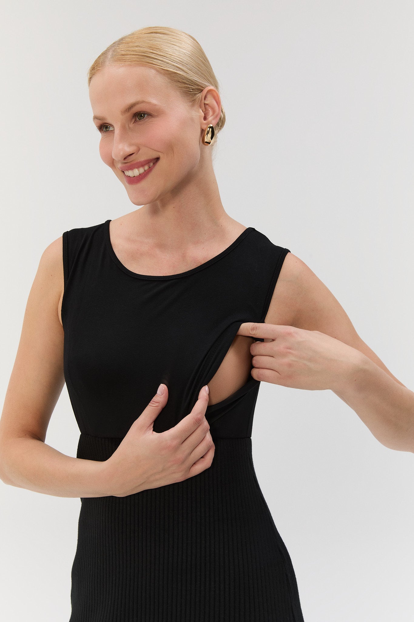 TWOFOLD KNIT Elbise - Siyah